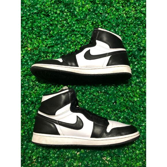 Air Jordan Retro 1 Og High Black/White 2014 Size 11M No Box 555088-010 - Picture 2 of 11